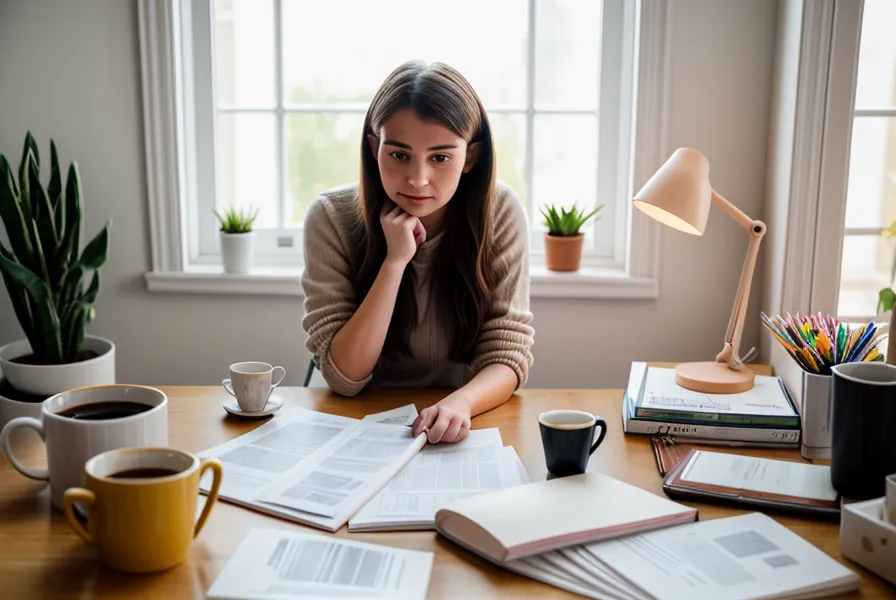 Vue d'ensemble d'un espace de travail de freelance organisé et serein, pour une gestion administrative plus légère au quotidien.